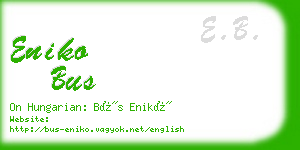 eniko bus business card